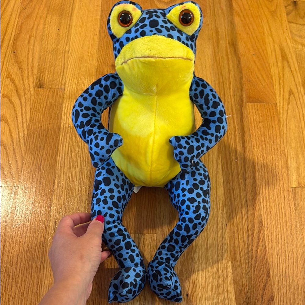 Reptile Frog Blue and Yellow Plush Toy